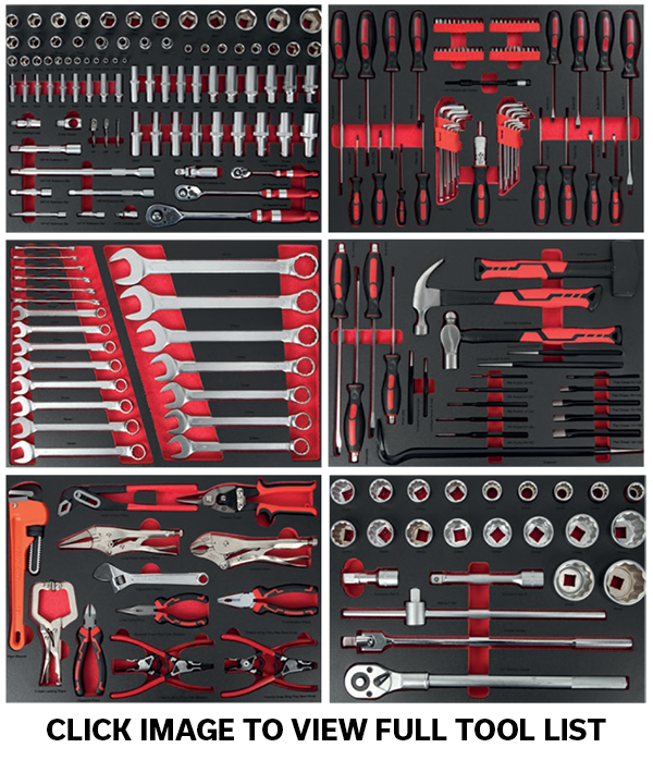 Dama HDA8110 Tool Cabinet with Tools