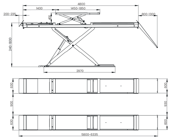 Dama HDM4.5MS Double Scissor Lift