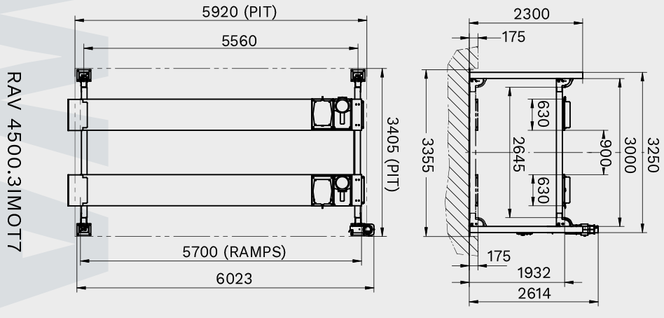 Dama HDM5.4700 4 Post Lift