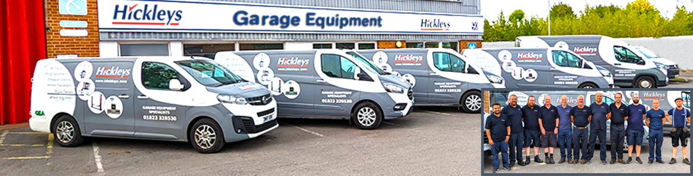 Hickleys GE Engineer Vans in a line