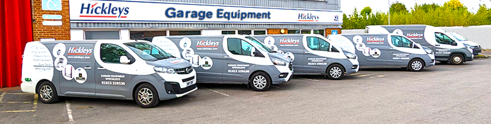 Hickleys GE Engineer Vans in a line