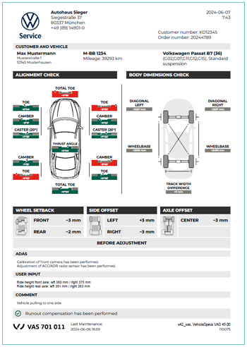 Beissbarth VAS 701 011 Wheel Alignment